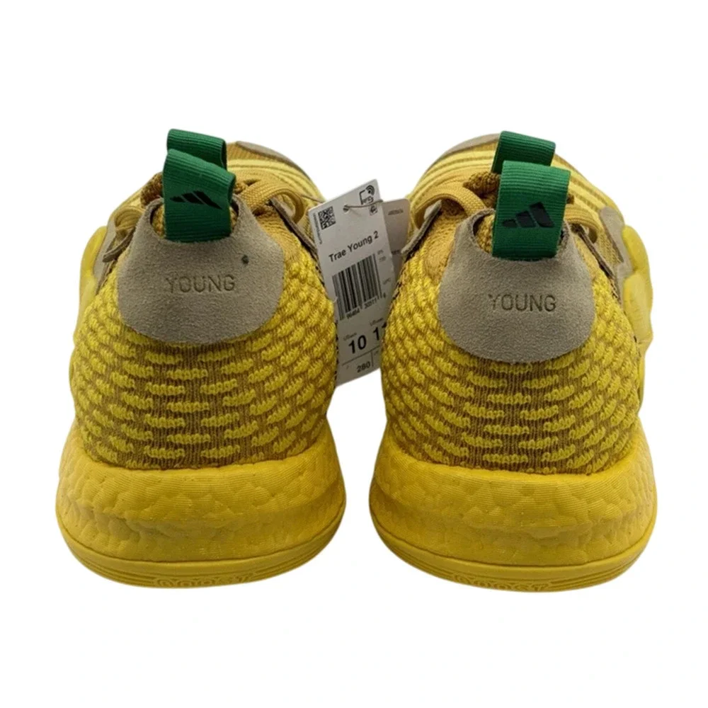 Adidas Trae Young 2.0 Men's Basketball Shoes Size 10 Hazy Yellow New